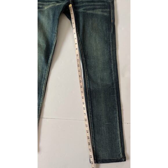 Tough Jeansmith USA Glamour Jeans Music Is Life Pearls Embroidered Low Rise - Picture 9 of 11